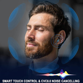 Jxrev earbuds with ENC noise-cancelling mics for clearer calls
