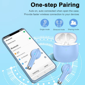 Jxrev wireless earbuds IP7 waterproof protection for sweat or rain