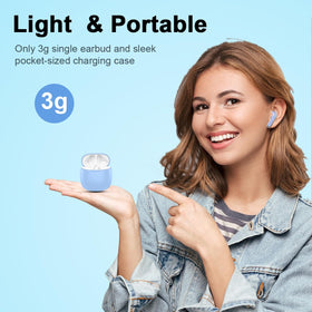 Jxrev wireless earbuds touch-control for hands-free commands and music control