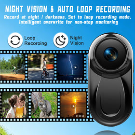 JYSECURE clip attached to jacket pocket for discreet point-of-view filming