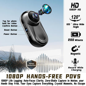 JYSECURE camera on helmet via magnetic mount for secure hands-free recording