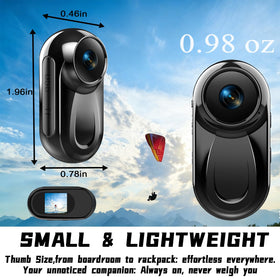 JYSECURE close-up of wide-angle lens capturing immersive action footage