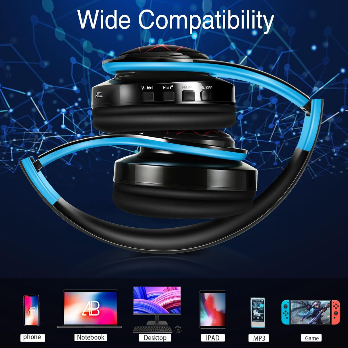 JYSiptkird ergonomic earcups provide comfortable wear during extended sessions.
