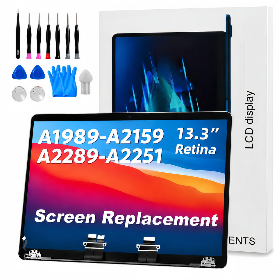 JYYSCRN screen assembly for 13.3-inch MacBook with crisp LCD and accurate colors.