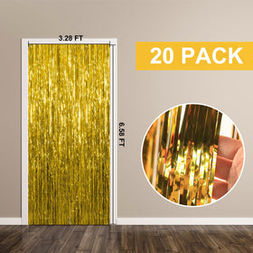 K.E.J. gold foil backdrop styled at a party showing festive ambience and attractive photos