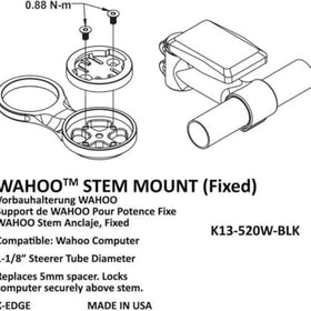 K-Edge payload compatibility for light or camera below computer