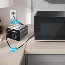 K KRIËGER 850W transformer two outlets at the front for easy plugging