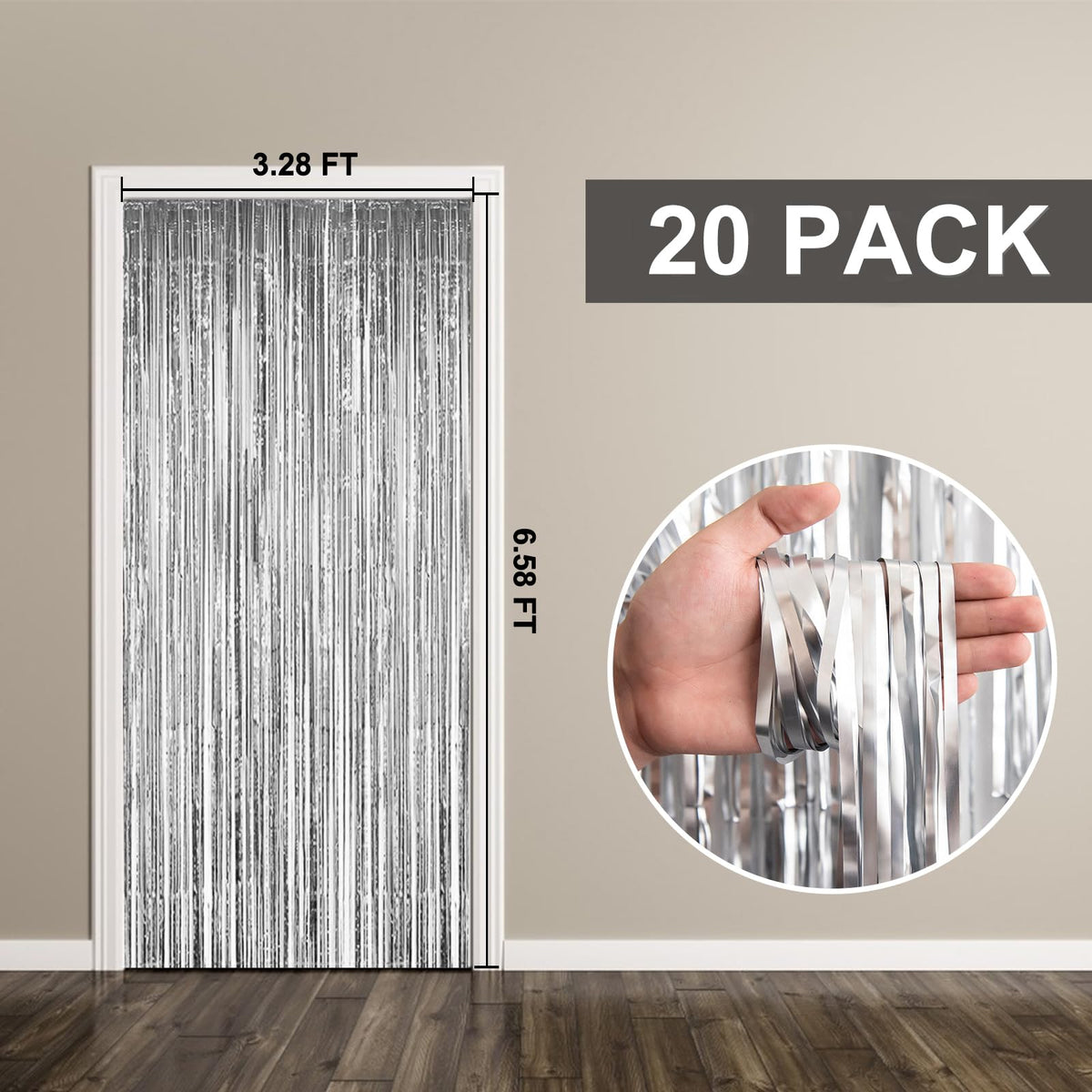 K.E.J. rolled and stored foil panels after use, preserves finish for easy reuse