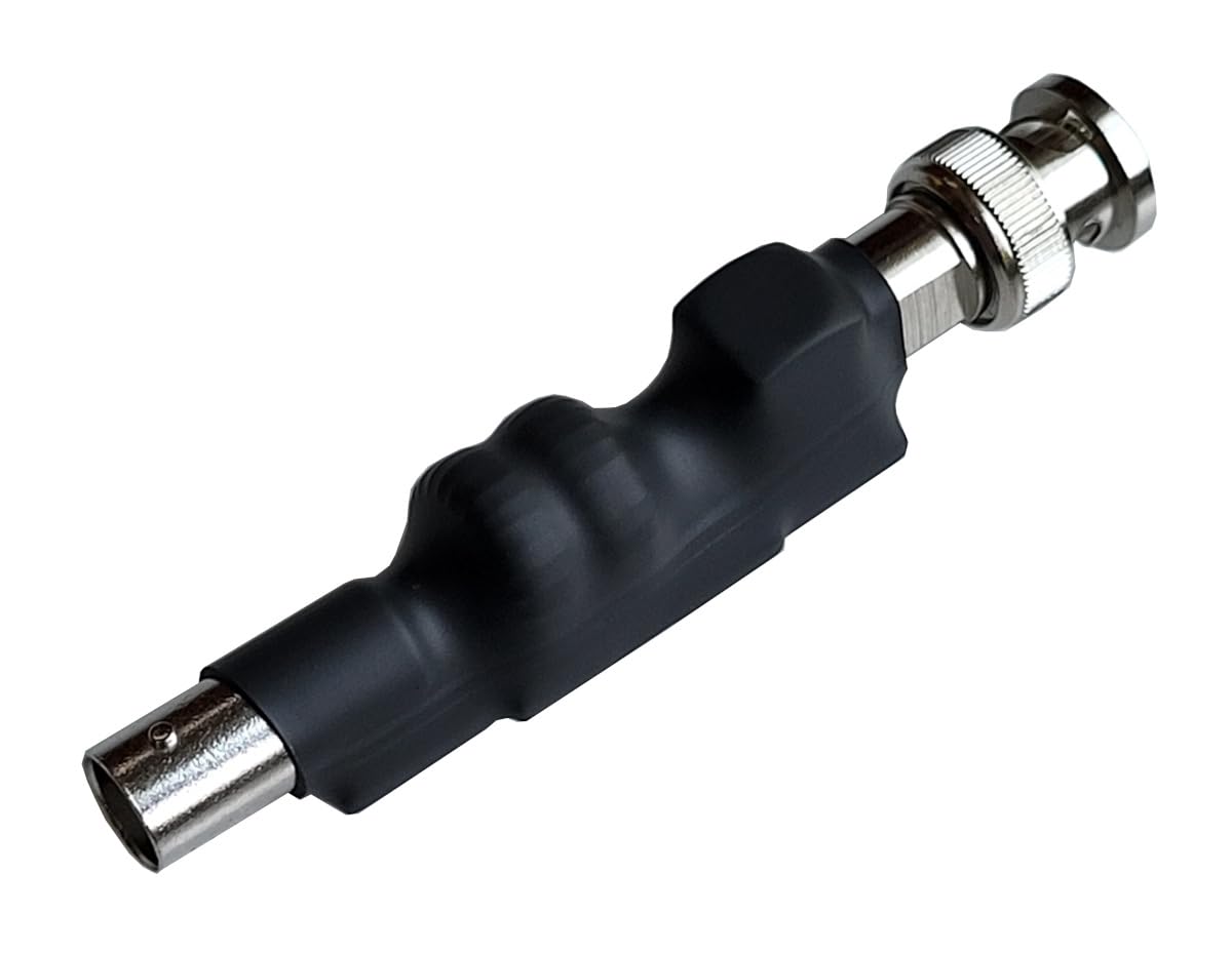 K9DP filter front BNC view showing connectors and compact size benefit