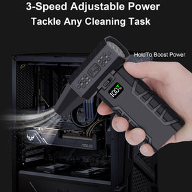 Kaaeiccr duster with adjustable airflow for tackling tight gaps.