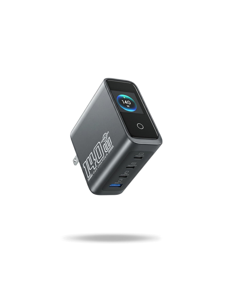 KABCON front view of charger showing sleek compact design and travel-friendly form