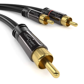 KabelDirekt 75ohm impedance preserves signal integrity for digital and analog audio.