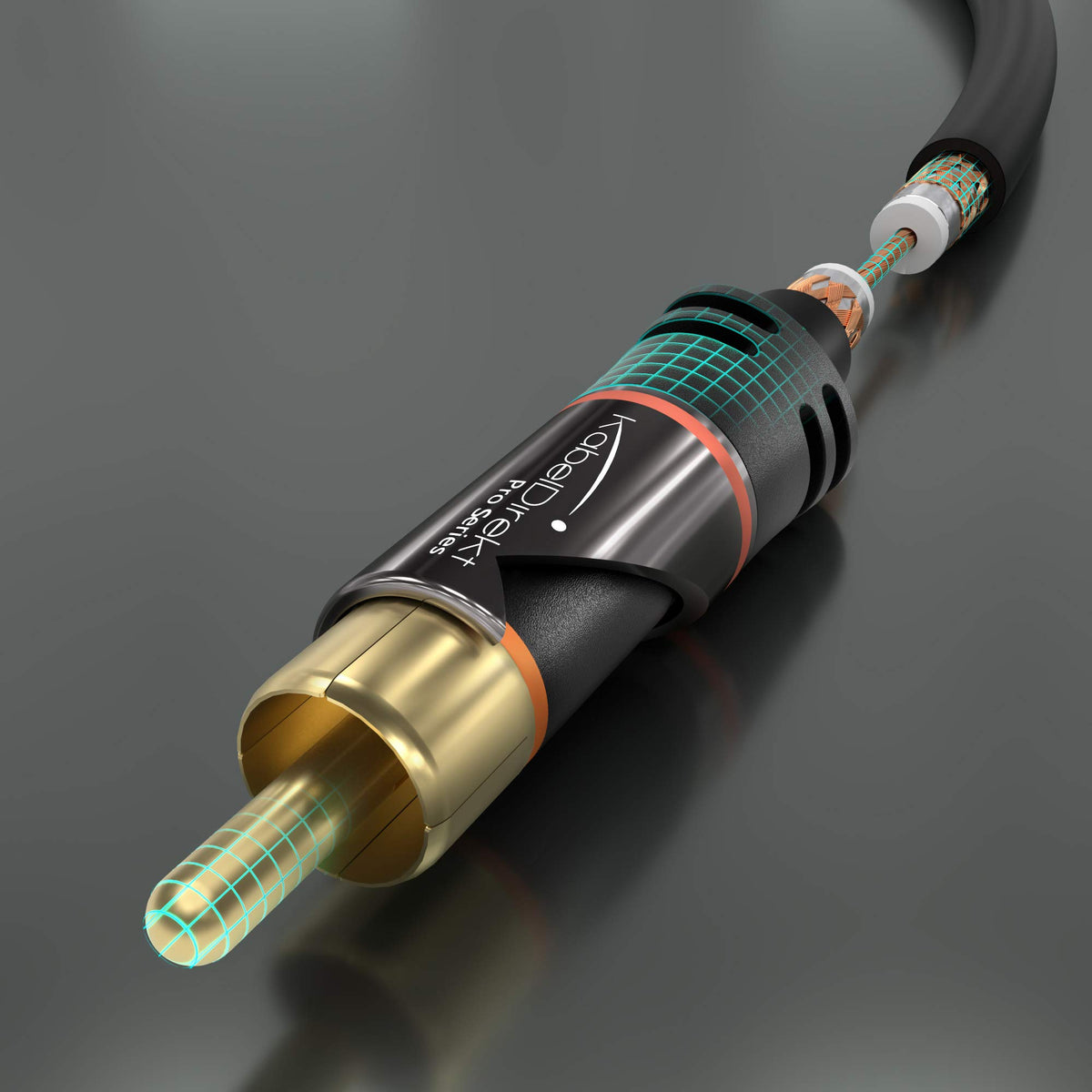 KabelDirekt CableDirect double-layer shielding guards against interference for cleaner audio
