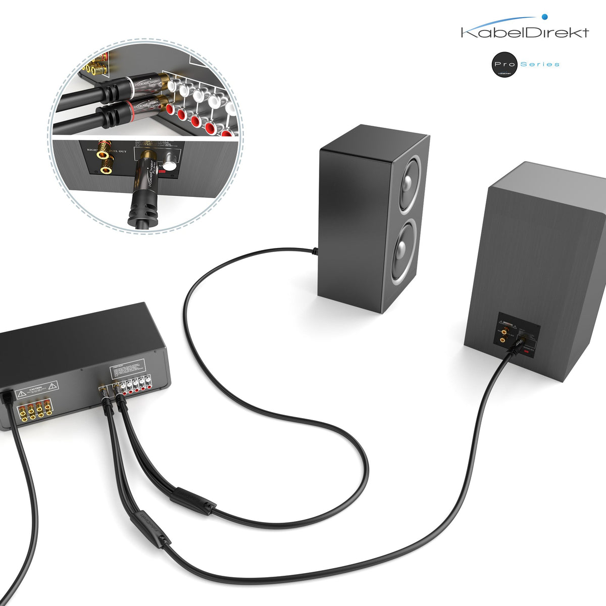 KabelDirekt high-purity copper conductors deliver clear, low-noise transmission.