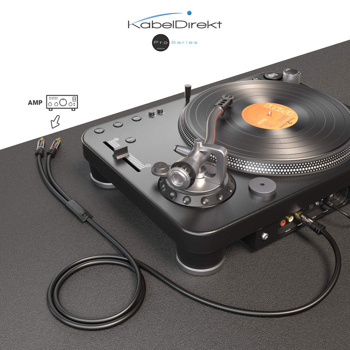 KabelDirekt home theater setup shows seamless connections between components.