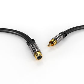 KabelDirekt RCA extension 25ft connectors in action for stable audio