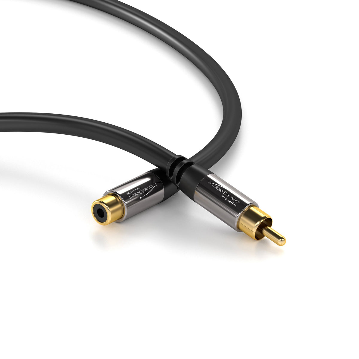KabelDirekt 25ft shielded cable reduces interference for cleaner sound