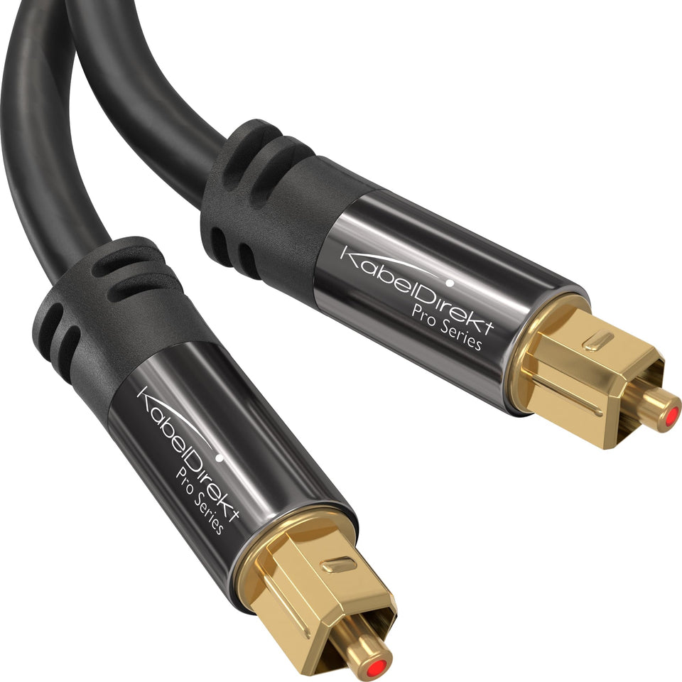 KabelDirekt TOSLINK 15ft cable ready for your TV-to-soundbar setup