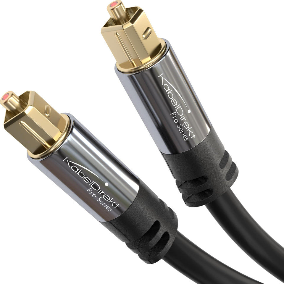 KabelDirekt TOSLINK 20ft cable ready for TV to soundbar setup