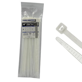 Kable Kontrol 14 inch zip ties pack for cable organization and quick securing