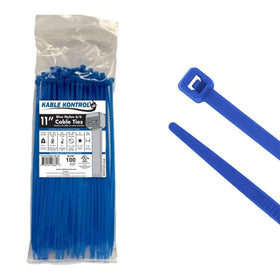 Kable Kontrol blue zip ties 11 inch pack ready for durable cable organization