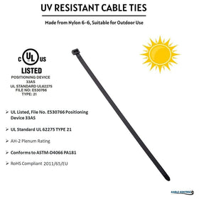 Kable Kontrol 9-inch tie used to organize garden cables.