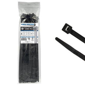 Kable Kontrol front packaging showing 100-pack and key specs for reliable supply