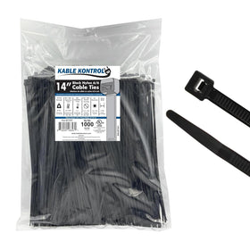 KABLE KONTROL front packaging showing 1000-pack and 14-inch size benefit: bulk supply