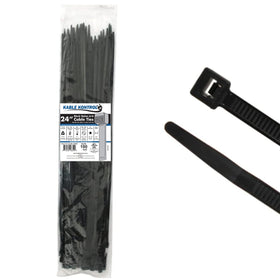 KABLE KONTROL front packaging showing 100-pack and 24-inch length for bulk convenience