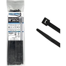 Kable Kontrol heavy-duty 18-inch cable ties front view for versatile organization
