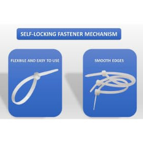 Kable Kontrol self locking zip tie mechanism ready for secure hold