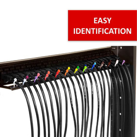 Kable Kontrol ROHS compliant and military-grade orange zip ties for durability.