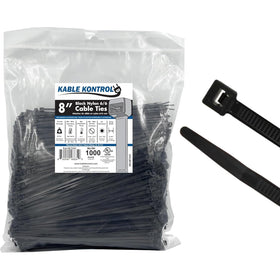 Kable Kontrol 8-inch zip ties for quick indoor cable organization.