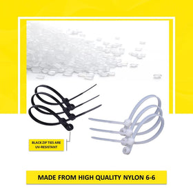 Kable Kontrol zip ties made from Nylon 6-6 for durable performance.