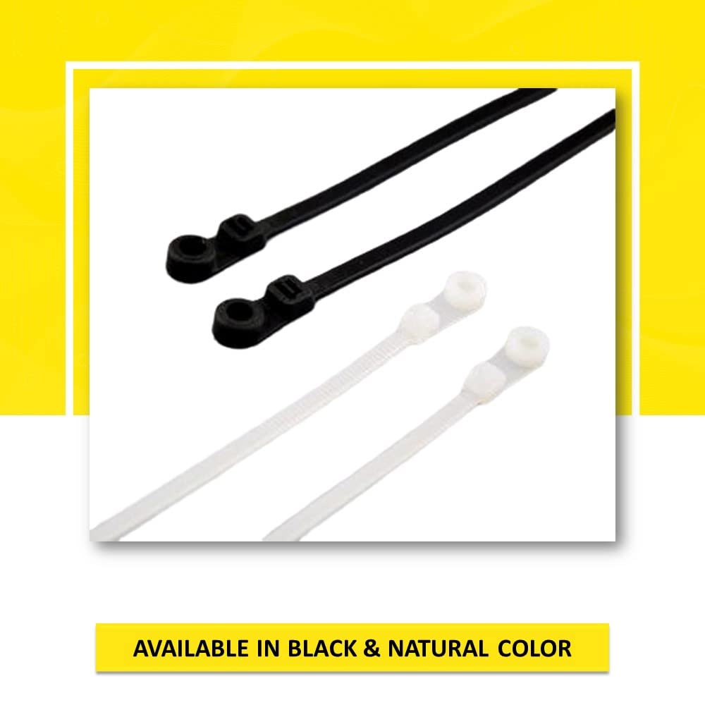 Kable Kontrol zip ties in white suitable for both indoor and outdoor organization.
