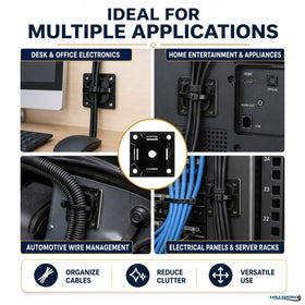 Kable Kontrol mounts secure zip ties across a wide load range