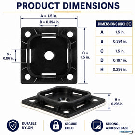 Kable Kontrol UV-resistant mounts protect outdoor cable setups from sun exposure