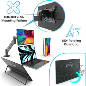 Kado portable monitor with reverse charging to keep your device powered