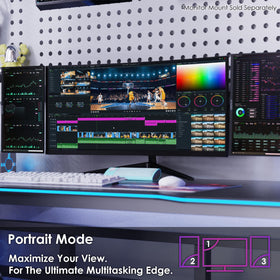 Kado monitor setup with HDMI and USB-C provides seamless device connectivity.