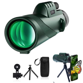 KAFENDA monocular front view showing compact design and bright objective lens