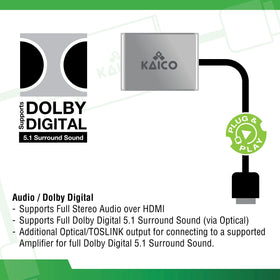 Kaico Original Xbox HD Link Plug-and-play design makes setup quick and easy.