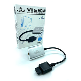 Kaico Wii HDMI adapter mostrando modo plug-and-play para conexión rápida a la TV
