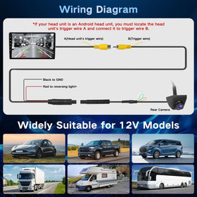 Kairiyard backup camera ships with a long RCA cable to keep wiring tidy.