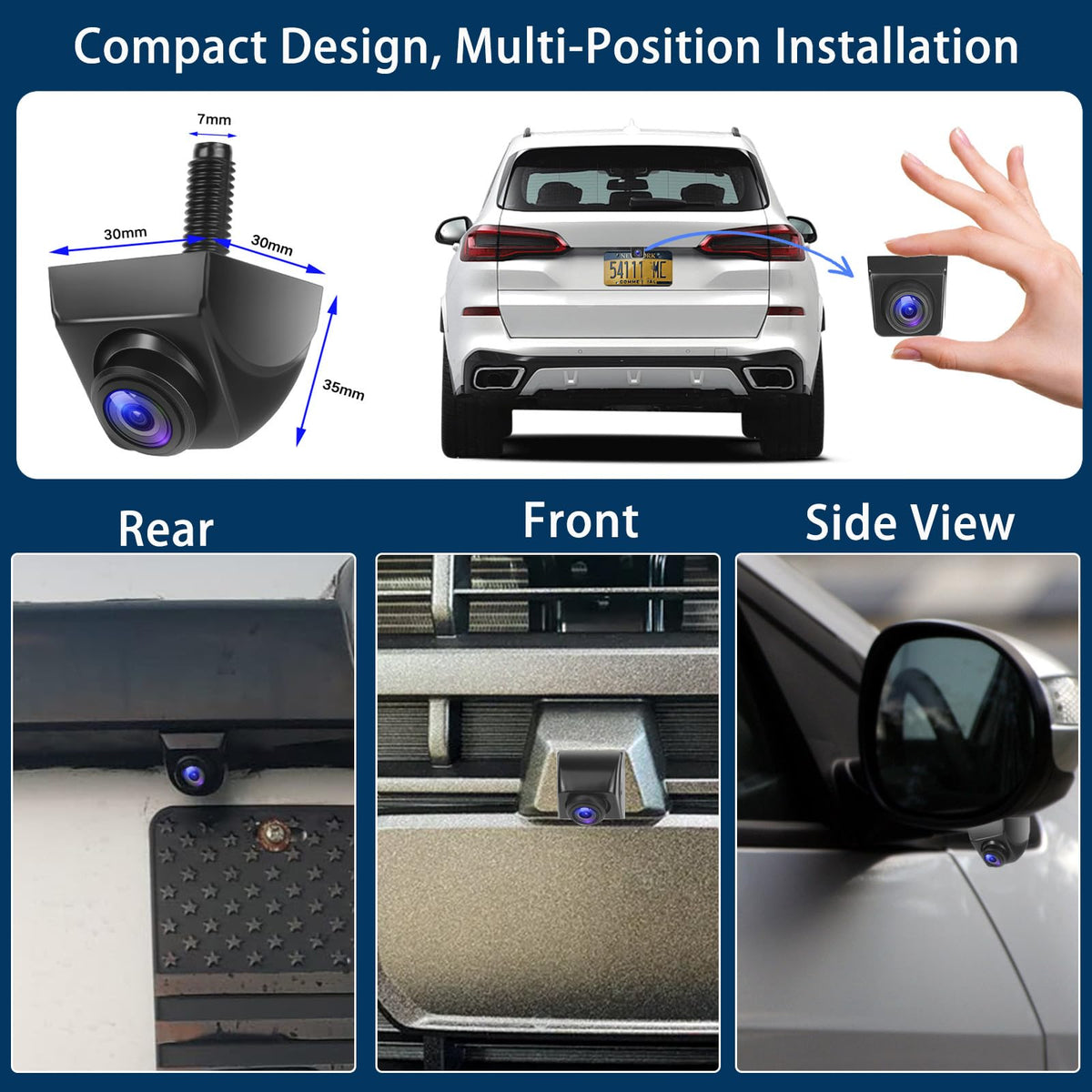 Kairiyard backup camera uses an RCA connection for compatibility with original screens.
