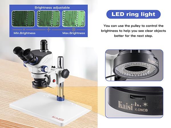 Kaisi TX-350E left eyepiece retention solution helps maintain view.
