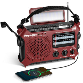Kaito KA500RED front view showing controls and speaker for quick access