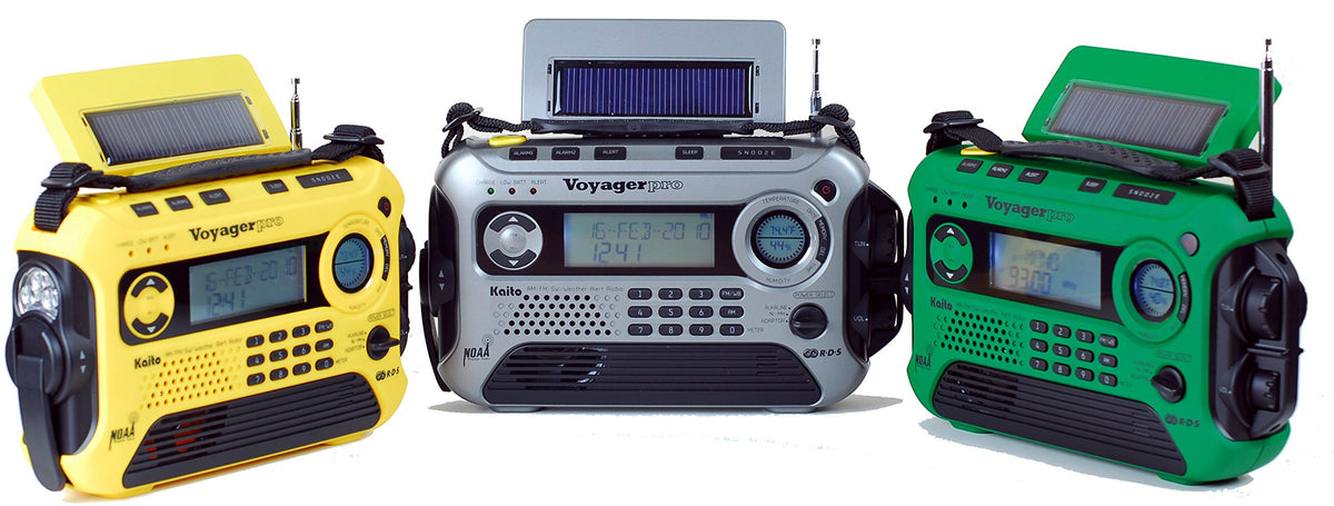 Kaito Voyager Pro KA600 compact portable design fits in backpacks.