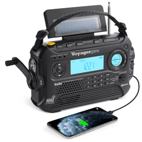 Kaito Voyager Pro KA600 digital tuning display shows frequencies clearly for accurate listening.