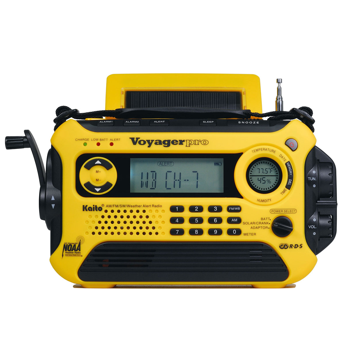 Kaito Voyager Pro KA600 hand crank assembly for instant power