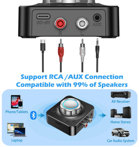 KAIY 3.5mm AUX port detail, enabling easy connection to speakers and car audio